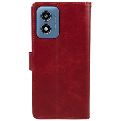 Anti-Scratch Cover for Motorola Moto G Play (2024) 4G Case Calf Texture Wallet Leather Shell with Magnetic Clasp