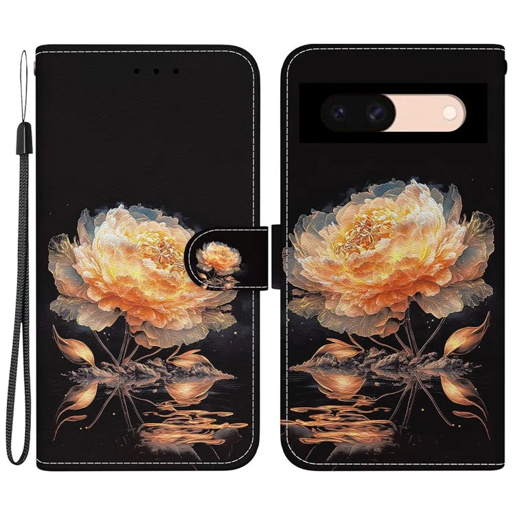 For Google Pixel 8a Case Stylish Pattern Wallet Leather Smartphone Cover