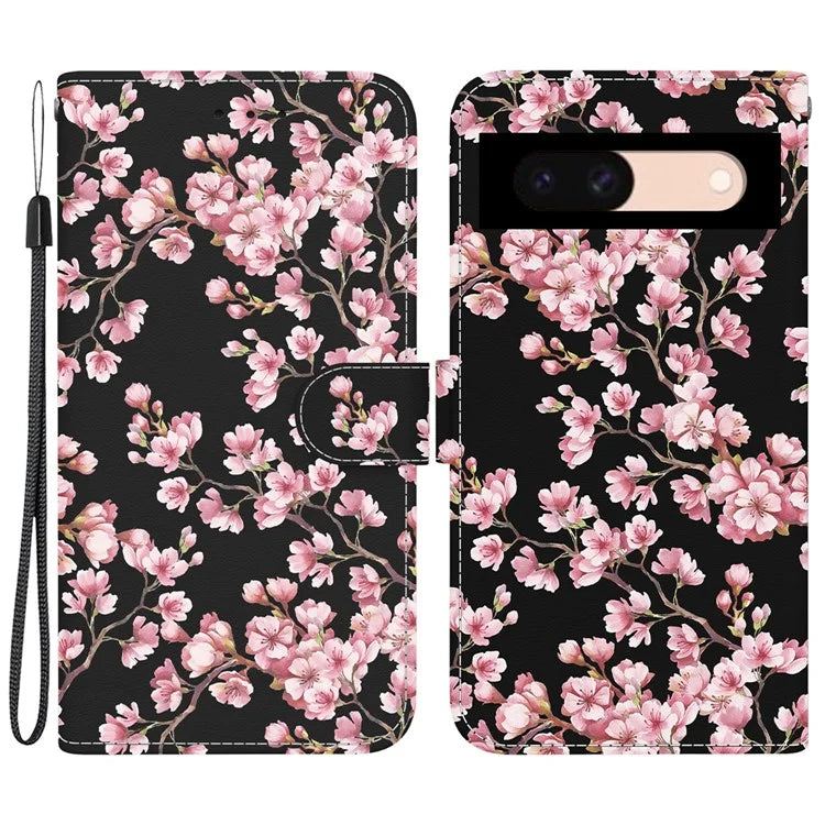 For Google Pixel 8a Case Stylish Pattern Wallet Leather Smartphone Cover