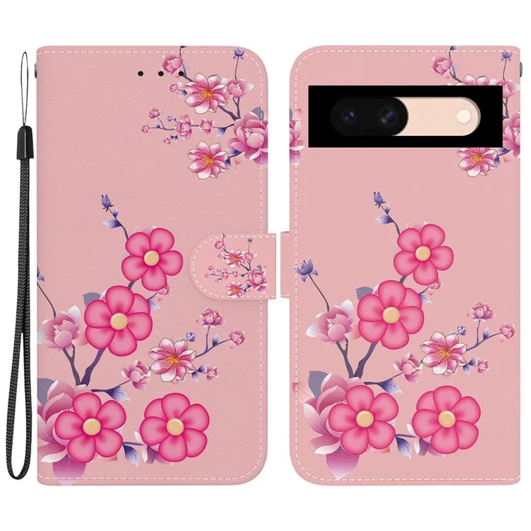 For Google Pixel 8a Case Stylish Pattern Wallet Leather Smartphone Cover
