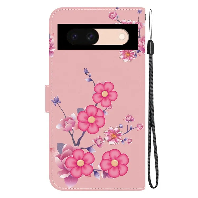 For Google Pixel 8a Case Stylish Pattern Wallet Leather Smartphone Cover