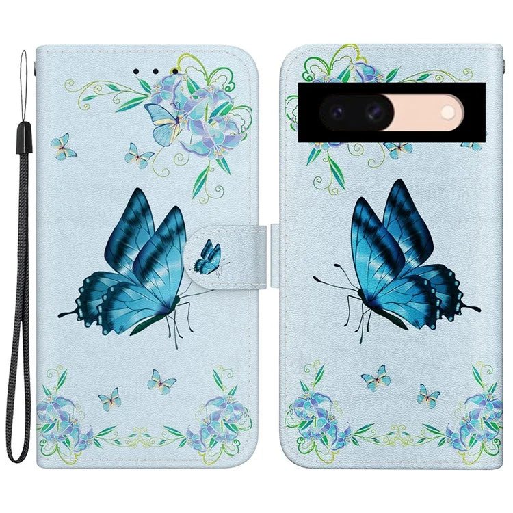 For Google Pixel 8a Case Stylish Pattern Wallet Leather Smartphone Cover