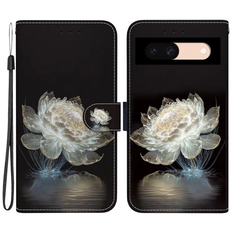 For Google Pixel 8a Case Stylish Pattern Wallet Leather Smartphone Cover