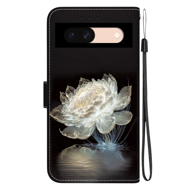 For Google Pixel 8a Case Stylish Pattern Wallet Leather Smartphone Cover