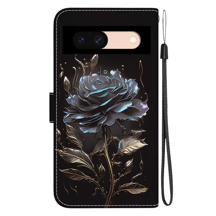 For Google Pixel 8a Case Stylish Pattern Wallet Leather Smartphone Cover