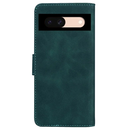 For Google Pixel 8a Phone Stand Case Wallet PU Leather Flip Solid Color Cell Phone Cover