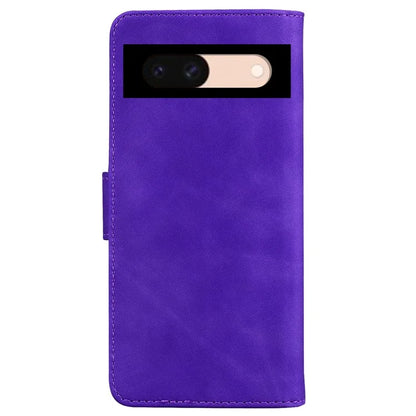 For Google Pixel 8a Phone Stand Case Wallet PU Leather Flip Solid Color Cell Phone Cover