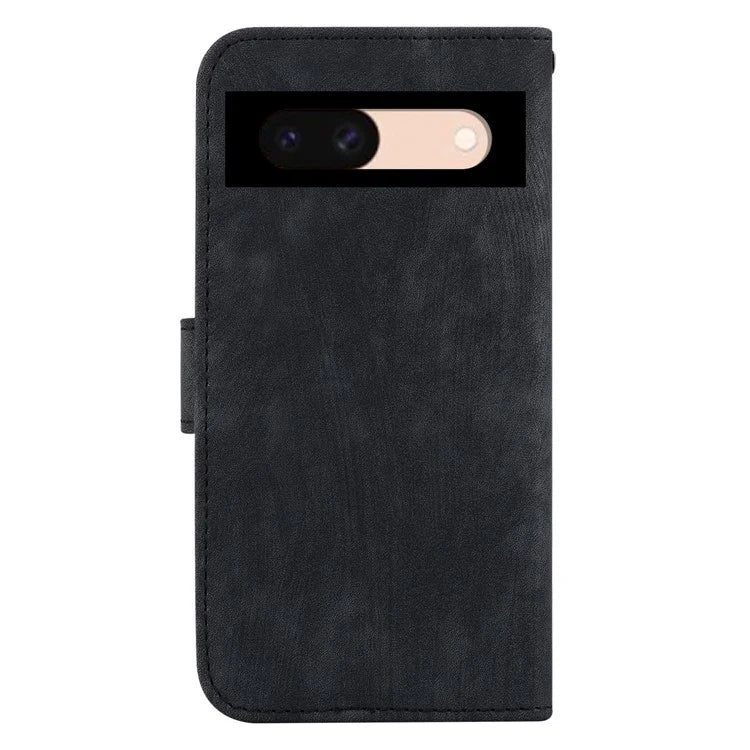 For Google Pixel 8a Case Cute Tiger Imprinted Leather Full Protection Phone Cover