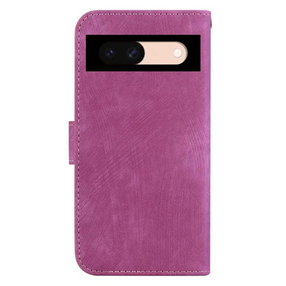 For Google Pixel 8a Case Cute Tiger Imprinted Leather Full Protection Phone Cover