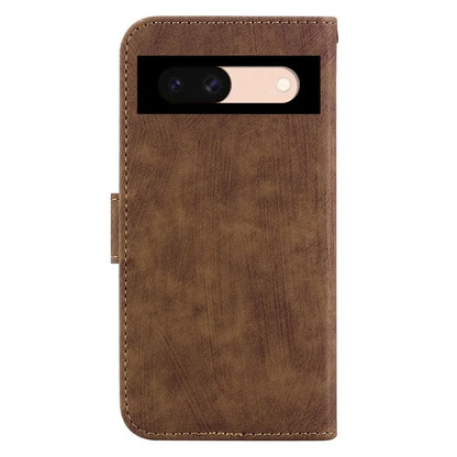 For Google Pixel 8a Case Cute Tiger Imprinted Leather Full Protection Phone Cover