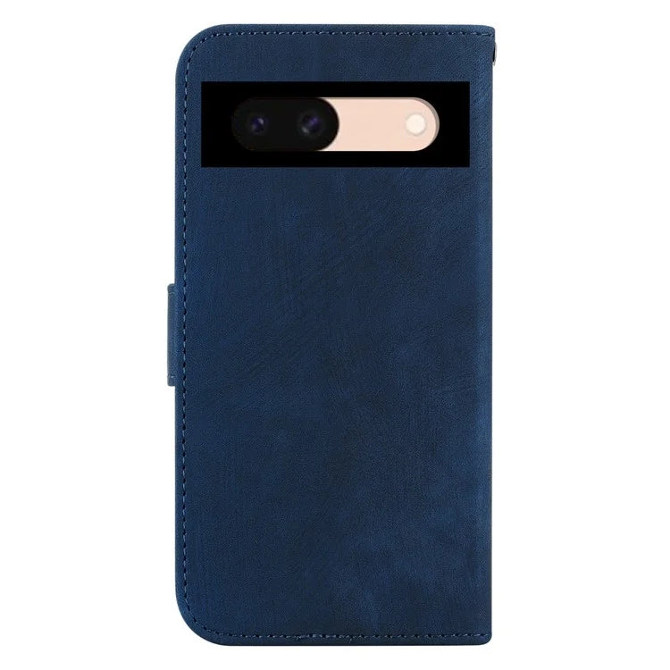 For Google Pixel 8a Case Cute Tiger Imprinted Leather Full Protection Phone Cover