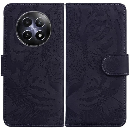 For Realme 12 5G / 12x 5G Leather Phone Case Wallet Stand Cover Imprinted Tiger Pattern