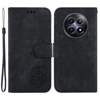 For Realme 12 5G / 12x 5G Wallet Case Cute Tiger Pattern Leather Phone Stand Cover