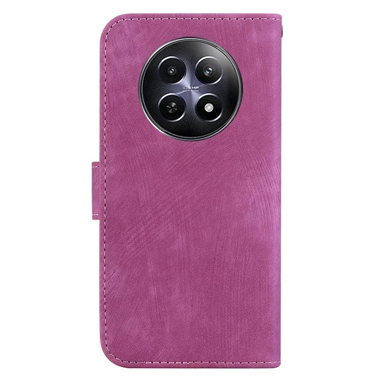 For Realme 12 5G / 12x 5G Wallet Case Cute Tiger Pattern Leather Phone Stand Cover