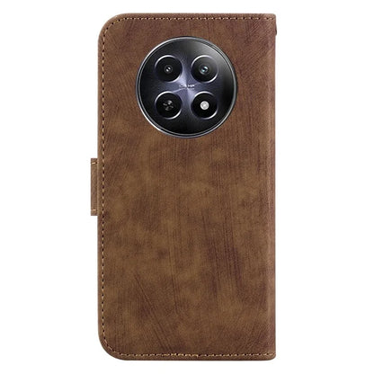 For Realme 12 5G / 12x 5G Wallet Case Cute Tiger Pattern Leather Phone Stand Cover