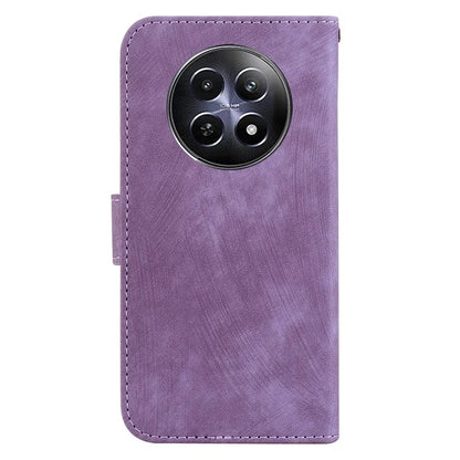 For Realme 12 5G / 12x 5G Wallet Case Cute Tiger Pattern Leather Phone Stand Cover