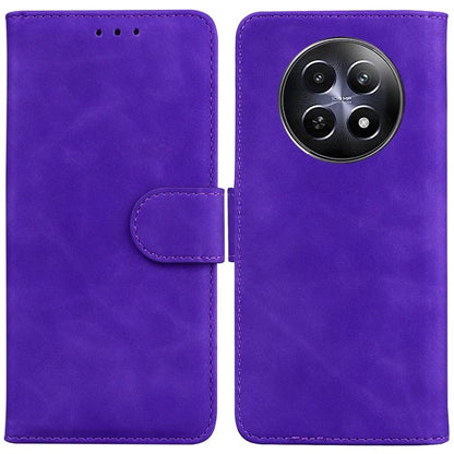 For Realme 12 5G / 12x 5G Case Solid Color Leather Wallet Flip Phone Cover
