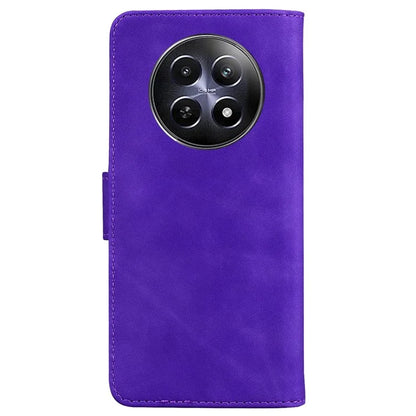 For Realme 12 5G / 12x 5G Case Solid Color Leather Wallet Flip Phone Cover