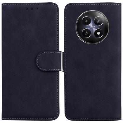 For Realme 12 5G / 12x 5G Case Solid Color Leather Wallet Flip Phone Cover