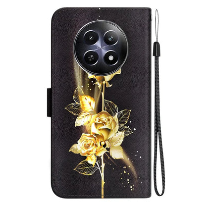 For Realme 12 5G / 12x 5G Wallet Phone Case Pattern Printing Protective Leather Cover