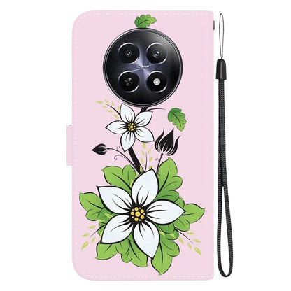 For Realme 12 5G / 12x 5G Wallet Phone Case Pattern Printing Protective Leather Cover