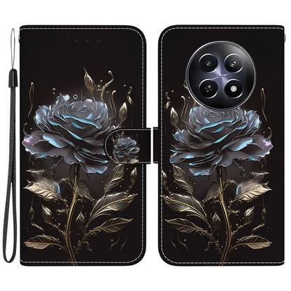 For Realme 12 5G / 12x 5G Wallet Phone Case Pattern Printing Protective Leather Cover