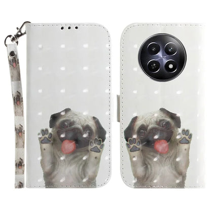 For Realme 12 5G / 12x 5G Leather Case Phone Wallet Cover Pattern Printing