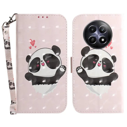 For Realme 12 5G / 12x 5G Leather Case Phone Wallet Cover Pattern Printing