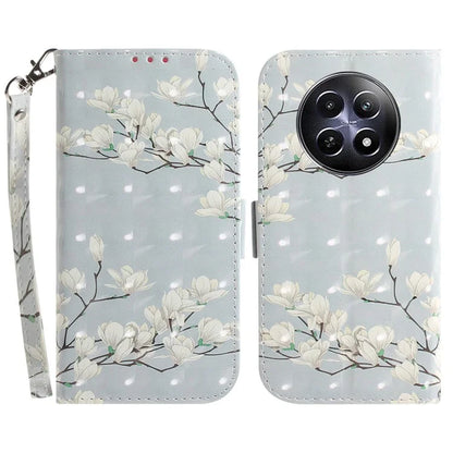 For Realme 12 5G / 12x 5G Leather Case Phone Wallet Cover Pattern Printing