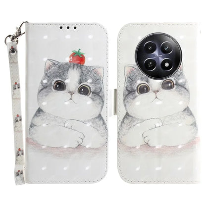 For Realme 12 5G / 12x 5G Leather Case Phone Wallet Cover Pattern Printing