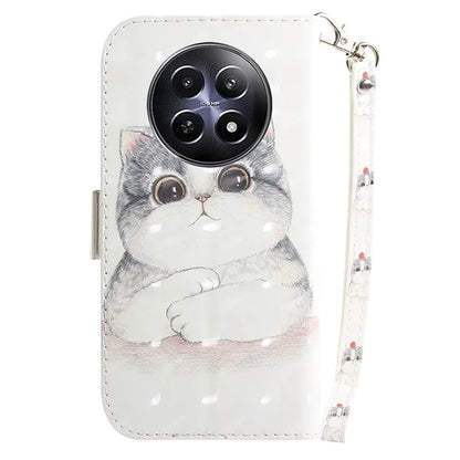 For Realme 12 5G / 12x 5G Leather Case Phone Wallet Cover Pattern Printing