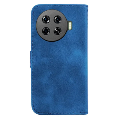 Leather Case for TECNO Spark 20 Pro+ 7-Shape Imprint Foldable Stand Phone Wallet Cover