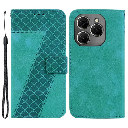 For TECNO Spark 20 Pro Wallet Case 7-Shape Imprint Foldable Leather Phone Cover