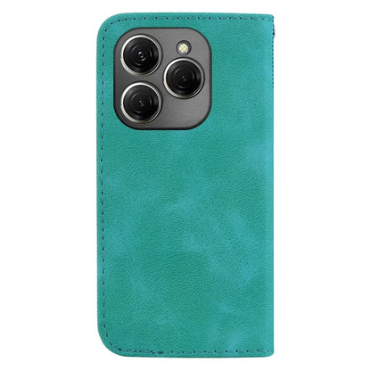For TECNO Spark 20 Pro Wallet Case 7-Shape Imprint Foldable Leather Phone Cover