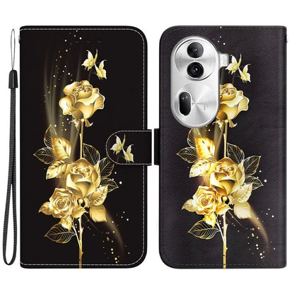 For Oppo Reno11 Pro 5G (Global) Leather Case Pattern Printing Wallet Phone Cover