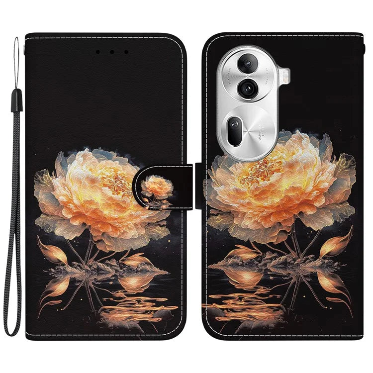 For Oppo Reno11 Pro 5G (Global) Leather Case Pattern Printing Wallet Phone Cover