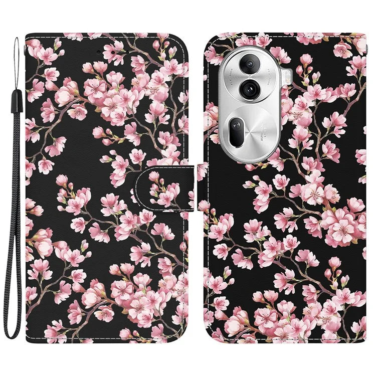 For Oppo Reno11 Pro 5G (Global) Leather Case Pattern Printing Wallet Phone Cover