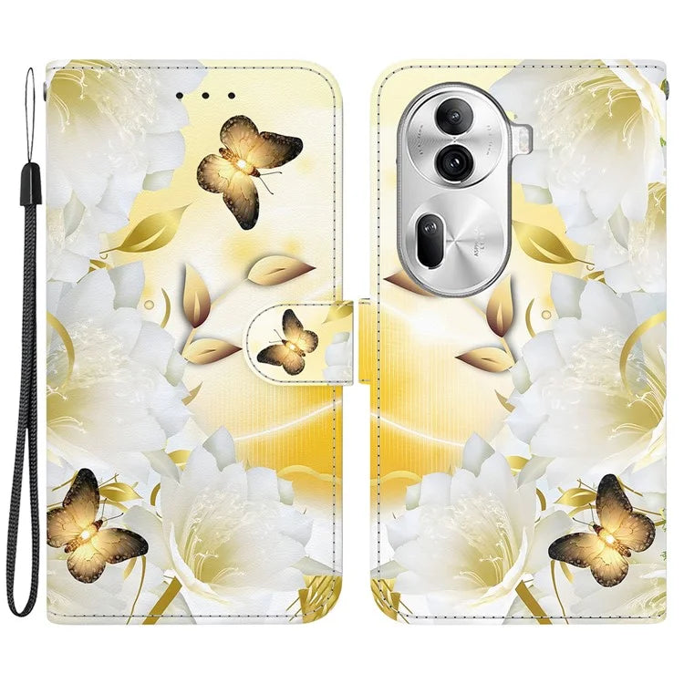 For Oppo Reno11 Pro 5G (Global) Leather Case Pattern Printing Wallet Phone Cover
