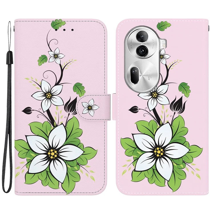For Oppo Reno11 Pro 5G (Global) Leather Case Pattern Printing Wallet Phone Cover