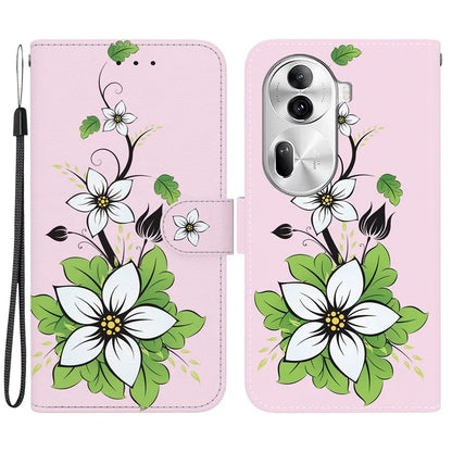 For Oppo Reno11 Pro 5G (Global) Leather Case Pattern Printing Wallet Phone Cover