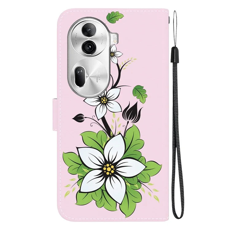 For Oppo Reno11 Pro 5G (Global) Leather Case Pattern Printing Wallet Phone Cover