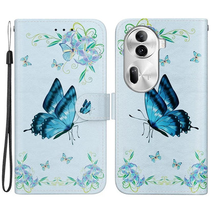 For Oppo Reno11 Pro 5G (Global) Leather Case Pattern Printing Wallet Phone Cover