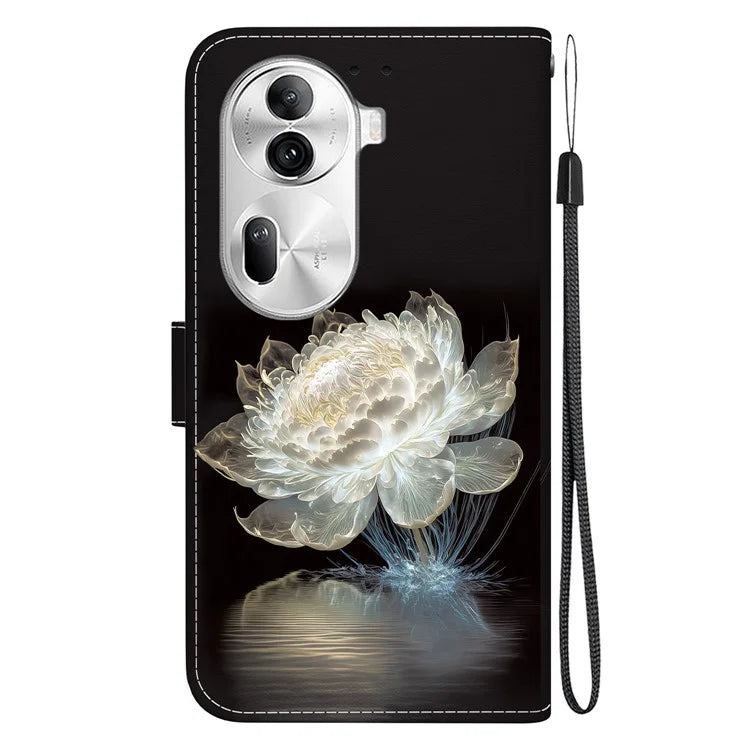 For Oppo Reno11 Pro 5G (Global) Leather Case Pattern Printing Wallet Phone Cover