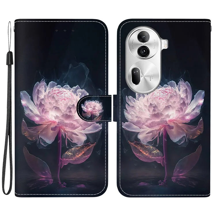 For Oppo Reno11 Pro 5G (Global) Leather Case Pattern Printing Wallet Phone Cover