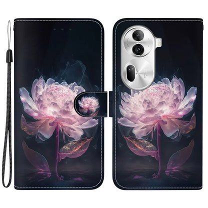 For Oppo Reno11 Pro 5G (Global) Leather Case Pattern Printing Wallet Phone Cover