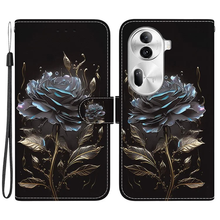 For Oppo Reno11 Pro 5G (Global) Leather Case Pattern Printing Wallet Phone Cover