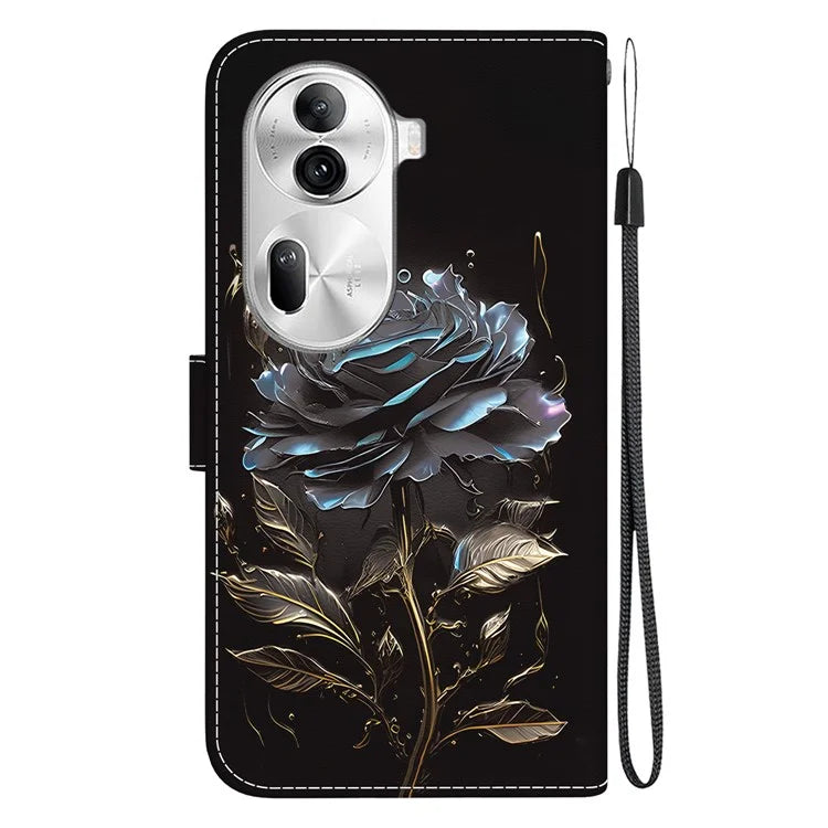 For Oppo Reno11 Pro 5G (Global) Leather Case Pattern Printing Wallet Phone Cover