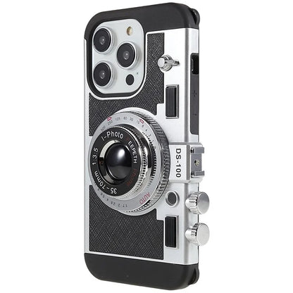 For iPhone 15 Pro Max Case with Lanyard Leather+TPU+PC Phone Cover Camera Design