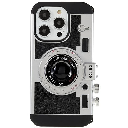 For iPhone 15 Pro Max Case with Lanyard Leather+TPU+PC Phone Cover Camera Design