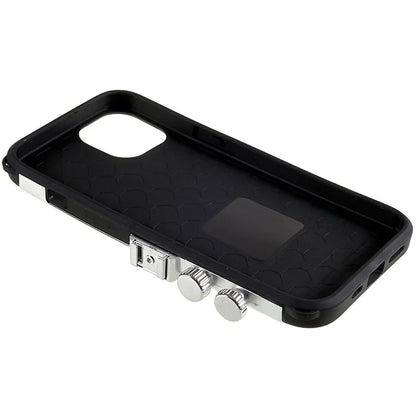For iPhone 15 Plus Phone Case Vintage Style Camera Design Bump Proof Shell with Crossbody Strap